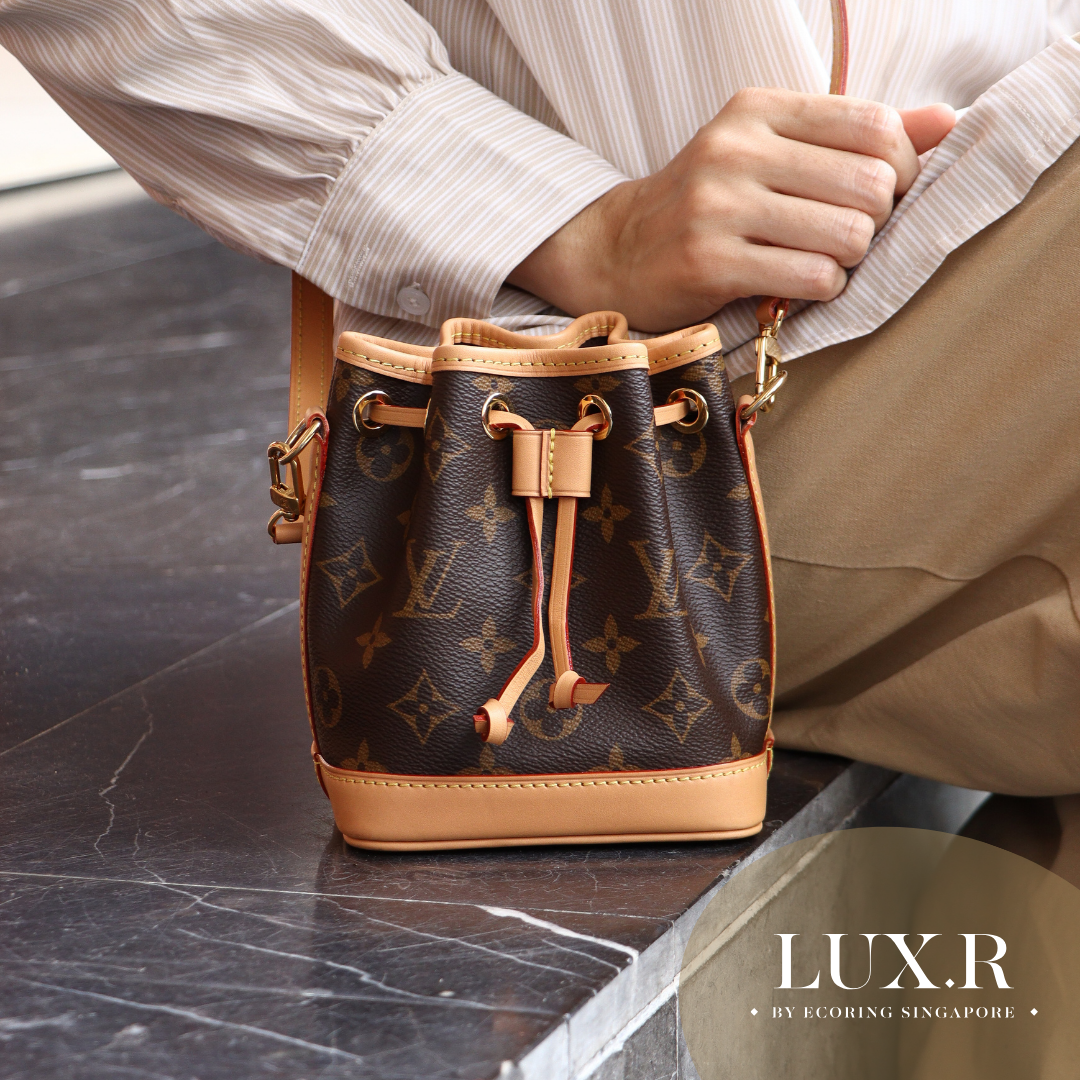 Louis Vuitton Nano Noé — Brown Monogram Coated Canvas (RFID)