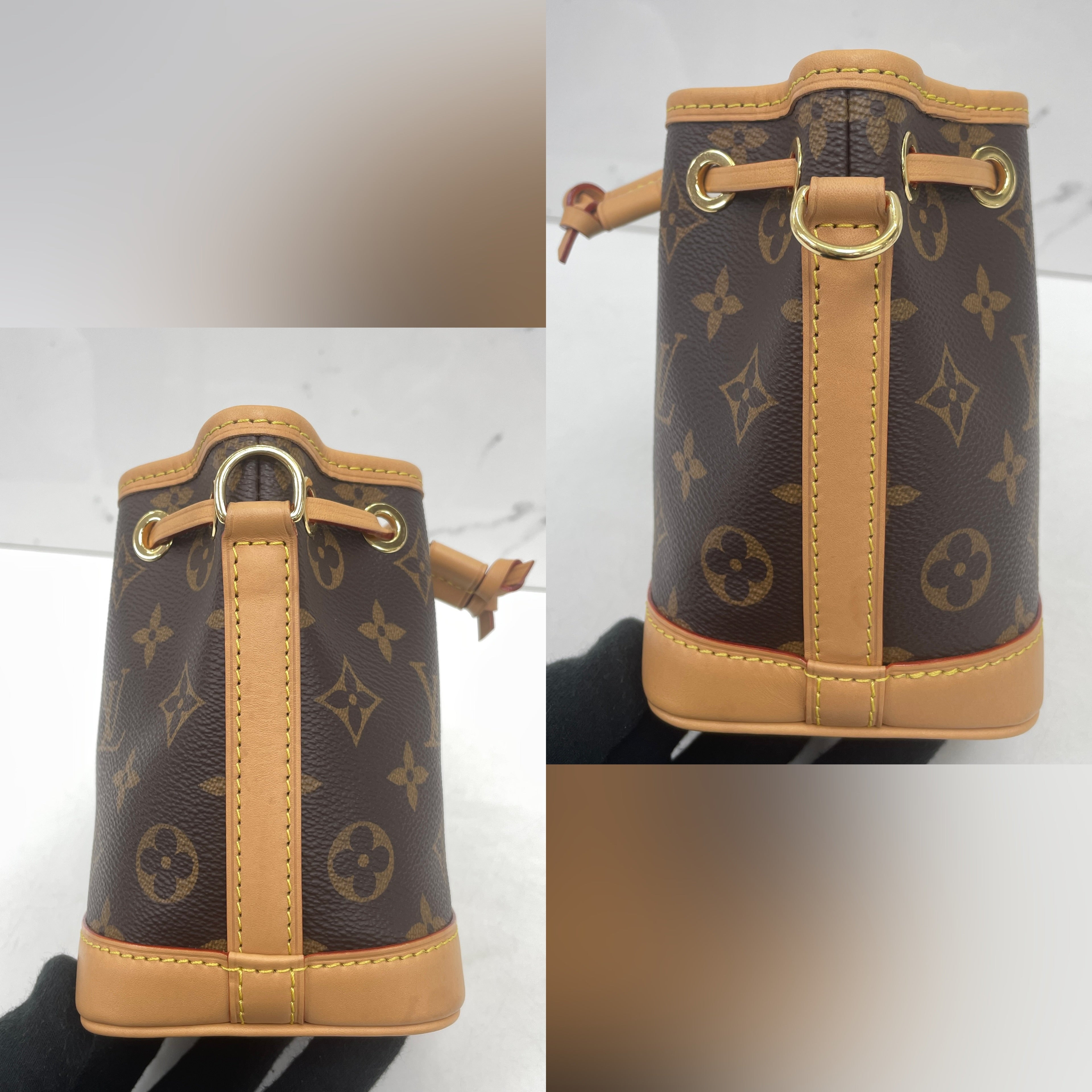 Louis Vuitton Nano Noé — Brown Monogram Coated Canvas (RFID)