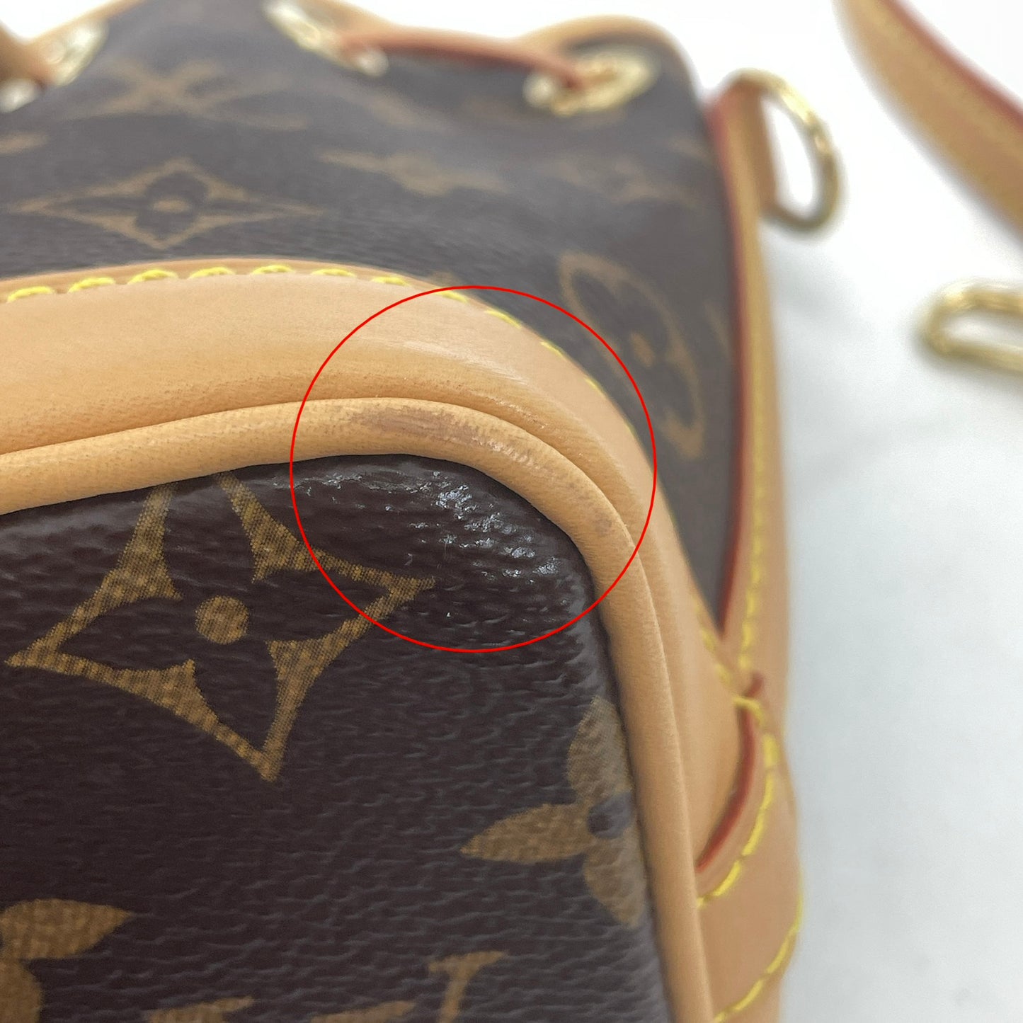 Louis Vuitton Nano Noé — Brown Monogram Coated Canvas (RFID)
